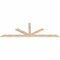 Ekena Millwork Saratoga Smooth Timber Gable Bracket, Douglas Fir, 84"W x 28"H x 1 1/2"D x 3 1/2"F, 8/12 Pitch GBW084X28X0204SAR00SDF - alternate 4